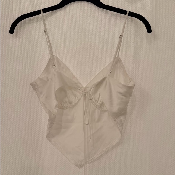 White lace-trim bustier top - Picture 6 of 7